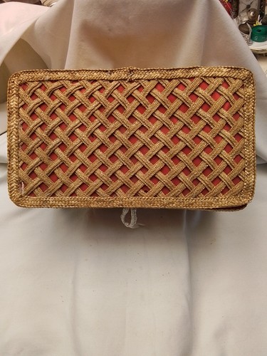 Braided grass sewing basket - braided,